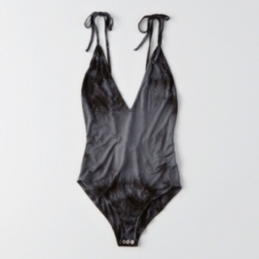 American Eagle Don’t Ask Why Tie Strap Bodysuit